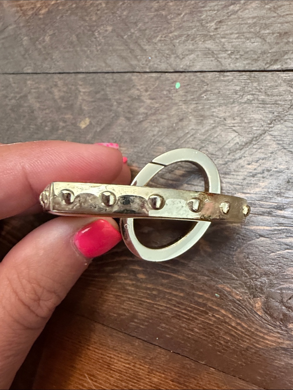 VTG Victoria's Secret Y2K Pink Enamel Heart Bag Charm Keychain Ring Clip Replace - Picture 4 of 6